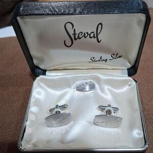 Steval Sterling Silver Cufflinks